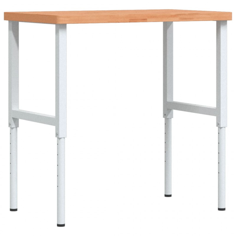 Stolik roboczy, 100x60x(73-99,5) cm, prostokątny, drewno bukowe