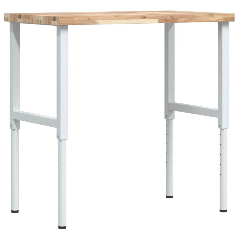 Stolik roboczy, 100x60x(73-99,5) cm, prostokątny, akacjowy