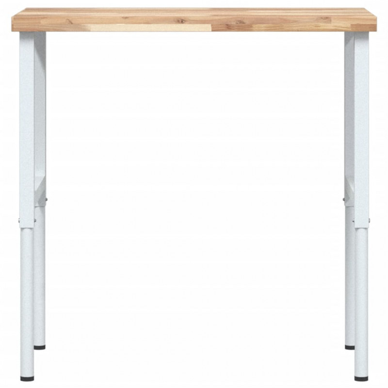 Stolik roboczy, 100x60x(73-99,5) cm, prostokątny, akacjowy