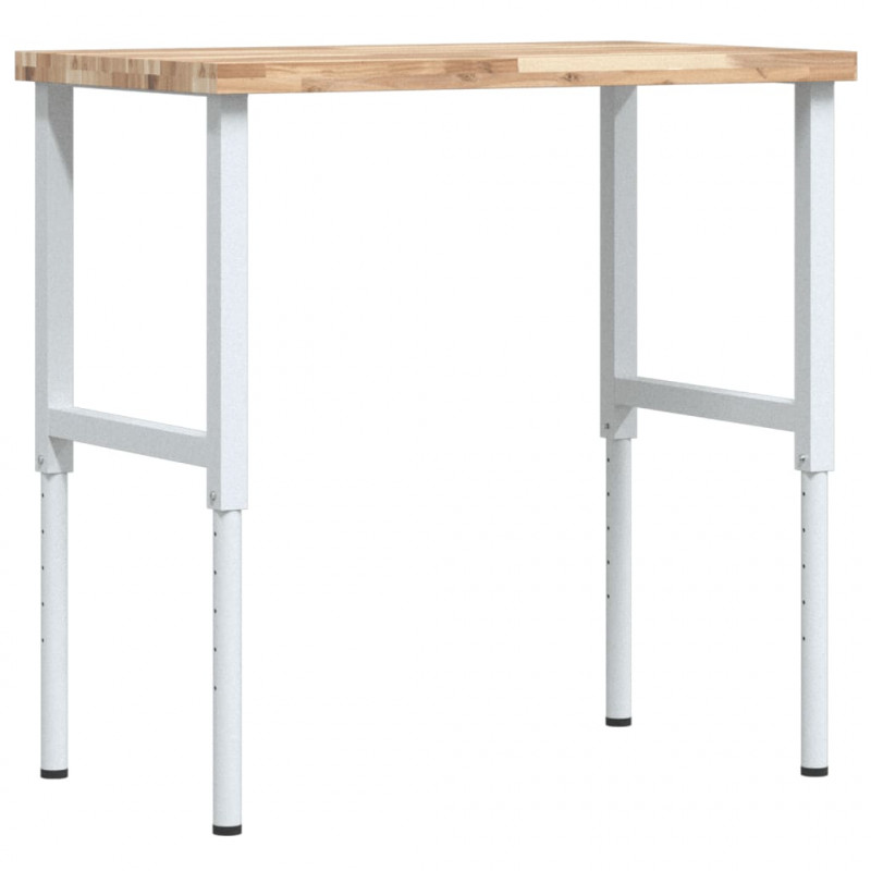 Stolik roboczy, 100x60x(73-99,5) cm, prostokątny, akacjowy
