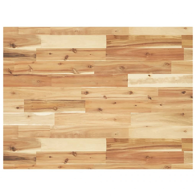 Stolik roboczy, 80x60x(73-99,5)cm, prostokątny, drewno akacjowe