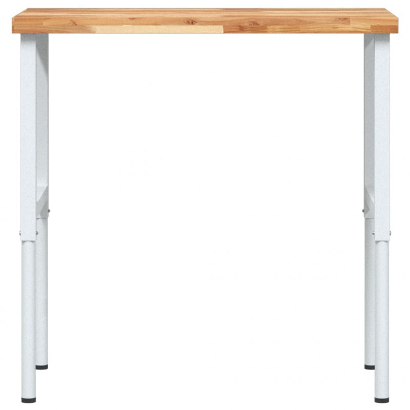 Stolik roboczy, 100x60x(73-99,5) cm, prostokątny, akacjowy