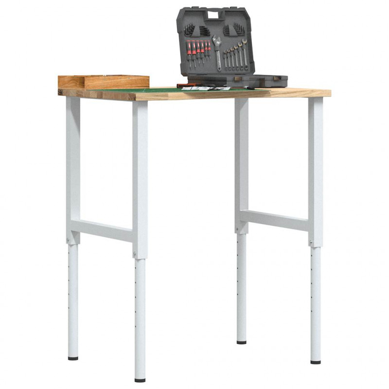 Stolik roboczy, 80x60x(71,5-98) cm, drewno dębowe