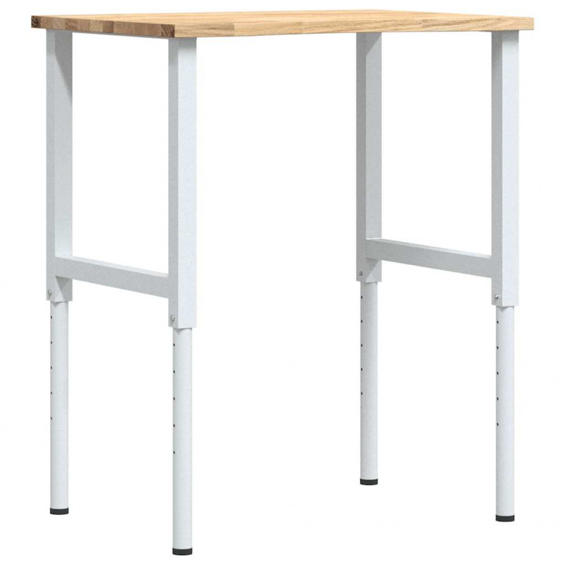 Stolik roboczy, 80x60x(71,5-98) cm, drewno dębowe