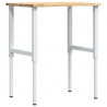 Stolik roboczy, 80x60x(71,5-98) cm, drewno dębowe