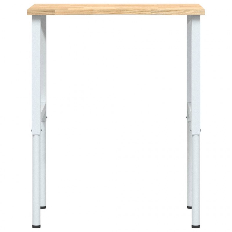 Stolik roboczy, 80x60x(71,5-98) cm, drewno dębowe