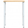 Stolik roboczy, 80x60x(71,5-98) cm, drewno dębowe