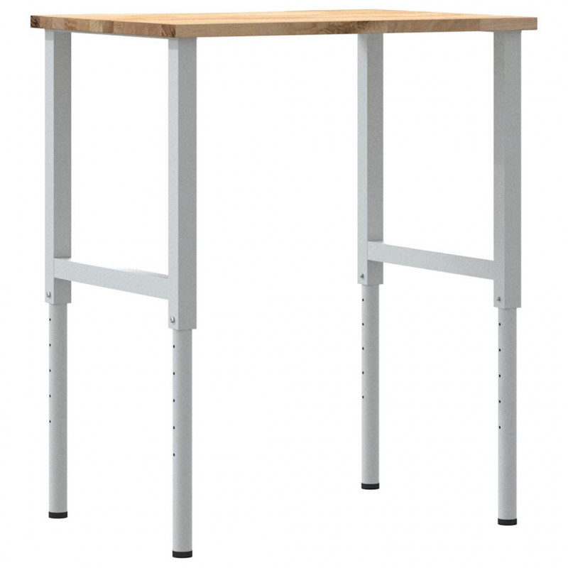 Stolik roboczy, 80x60x(71,5-98) cm, drewno dębowe