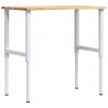 Stolik roboczy, 100x60x(71,5-98) cm, drewno dębowe