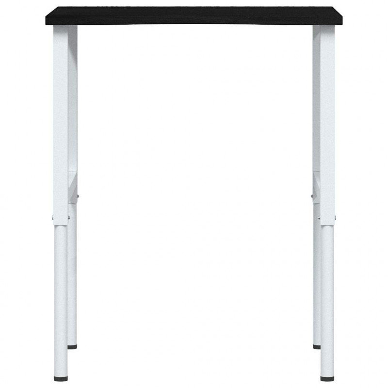 Stolik roboczy, ciemny brąz, 80x60x(71,5-98) cm, drewno dębowe
