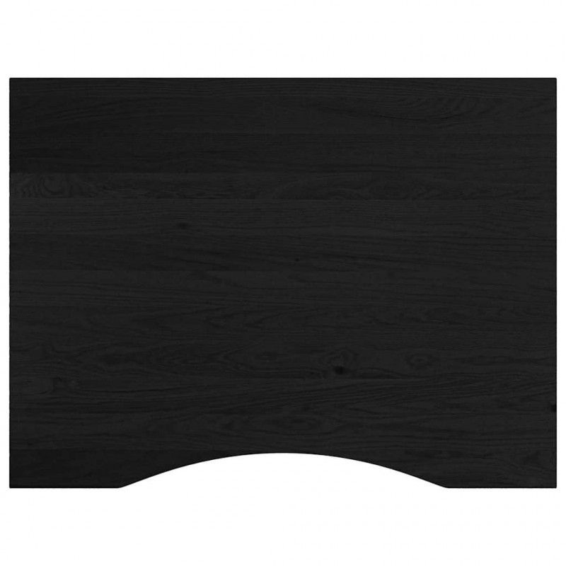 Stolik roboczy, ciemny brąz, 80x60x(71,5-98) cm, drewno dębowe