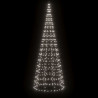 Choinka z lampek, na maszt, 550 zimnych białych LED, 300 cm