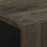 Szafki, 3 szt., czarna, 60x33x75 cm, lite drewno mango
