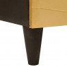 Bufet 2 pcs Czarny i złoto 60 x 33 x 75 cm Drewno z mango