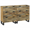 Zestaw Komód 2 pcs Naturalny 60 x 33,5 x 75 cm Drewno z mango