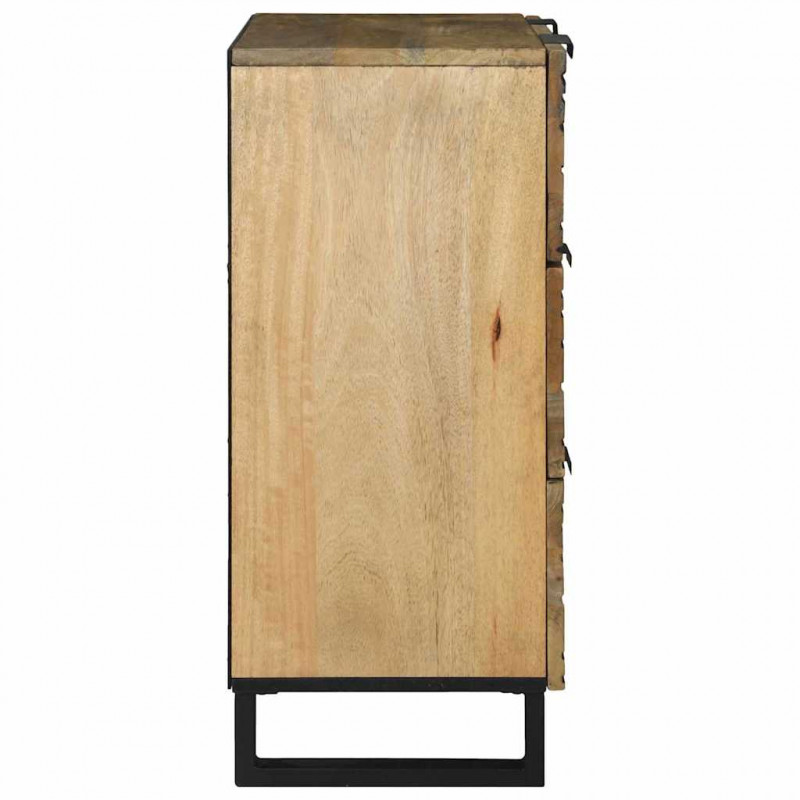 Zestaw Komód 2 pcs Naturalny 60 x 33,5 x 75 cm Drewno z mango
