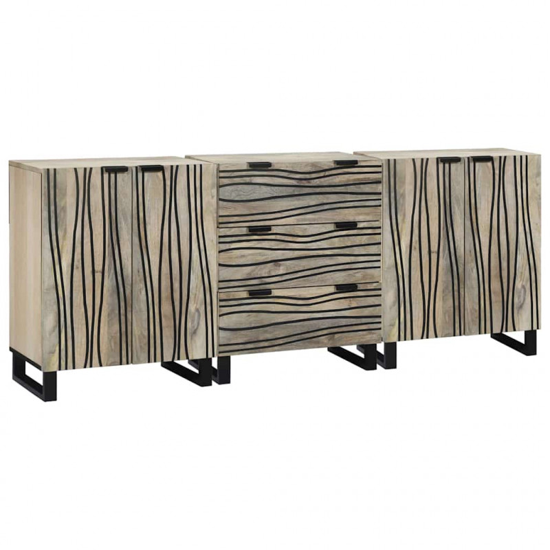 Zestaw mebli łazienkowych 3 pcs Biały Materiał drewnopochodny