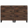 Zestaw Komód z szufladą 2 pcs orzech włoski 60 x 33,5 x 75 cm