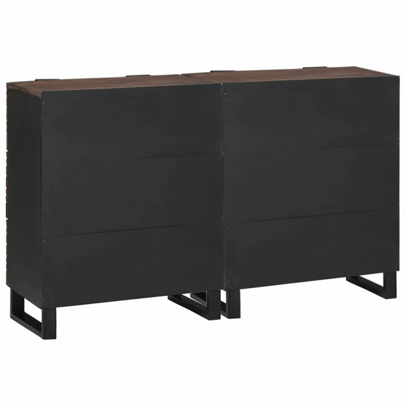Zestaw Komód z szufladą 2 pcs orzech włoski 60 x 33,5 x 75 cm