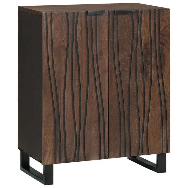 Zestaw mebli łazienkowych 3 pcs Brązowy Materiał drewnopochodny