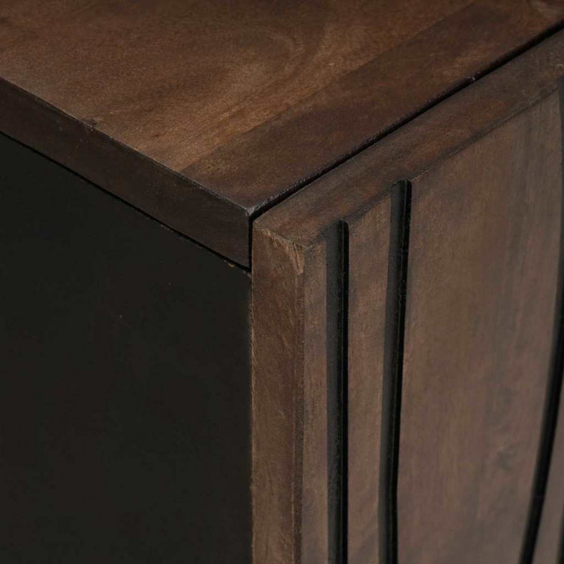 Zestaw mebli łazienkowych 3 pcs Brązowy Materiał drewnopochodny