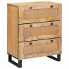 Bufet 2 pcs Brązowy 60 x 33 x 75 cm Drewno z mango