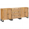 Bufet 3 pcs Brązowy 180 x 33 x 75 cm Drewno z mango