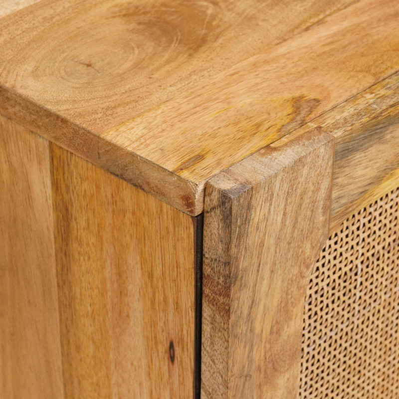 Bufet 3 pcs Brązowy 180 x 33 x 75 cm Drewno z mango