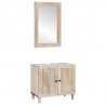 Zestaw mebli łazienkowych 2 pcs Biały Materiał drewnopochodny
