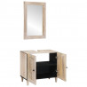 Zestaw mebli łazienkowych 2 pcs Biały Materiał drewnopochodny