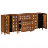 Bufet 3 pcs orzech włoski Drewno z mango