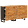 Bufet 2 pcs Brązowy 60 x 33 x 75 cm Drewno z mango