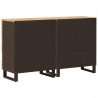 Bufet 2 pcs Brązowy 60 x 33 x 75 cm Drewno z mango