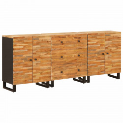 Bufet 3 pcs Brązowy 60 x 33 x 75 cm Drewno z mango