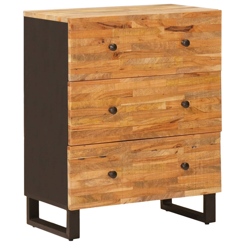 Bufet 3 pcs Brązowy 60 x 33 x 75 cm Drewno z mango