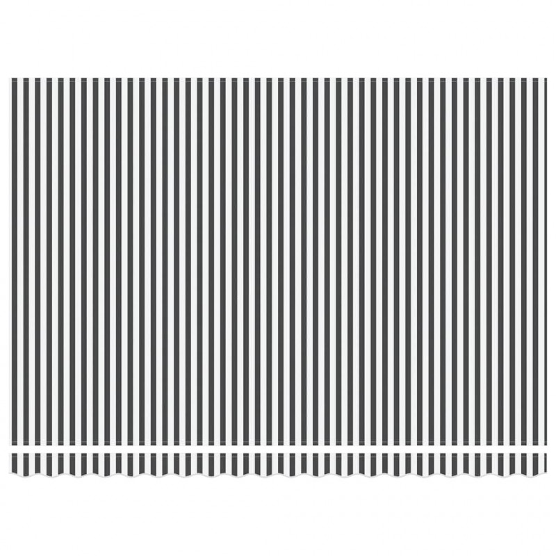 Automatyczna markiza, antracytowo-biała, 450x300 cm