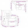Rozkładany fotel masujący, elektryczny, ciemnozielony, tkanina