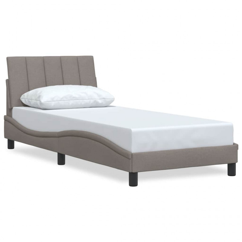 Rama łóżka bez materaca Hanko Taupe 90x200 cm Tkanina
