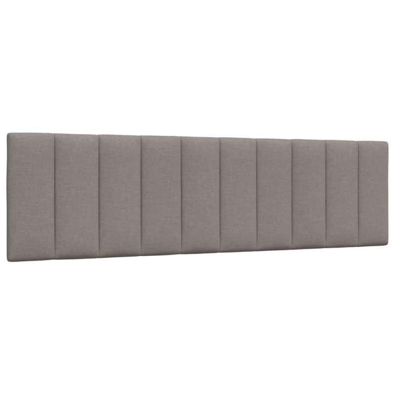 Rama łóżka bez materaca, Hanko, taupe, 180x200 cm, obita tkaniną