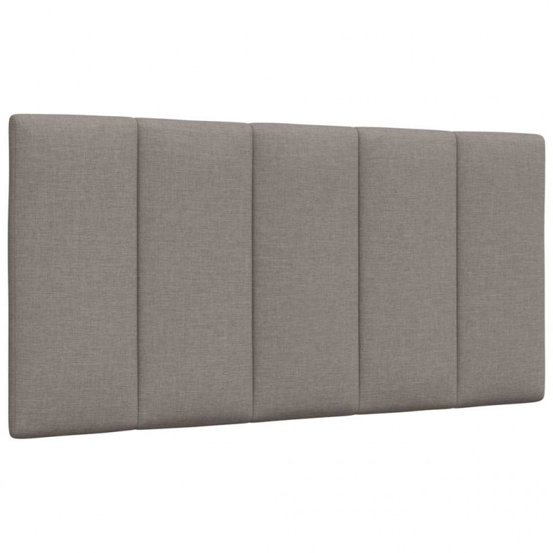 Rama łóżka bez materaca, Hanko, taupe, 100x200 cm, obita tkaniną