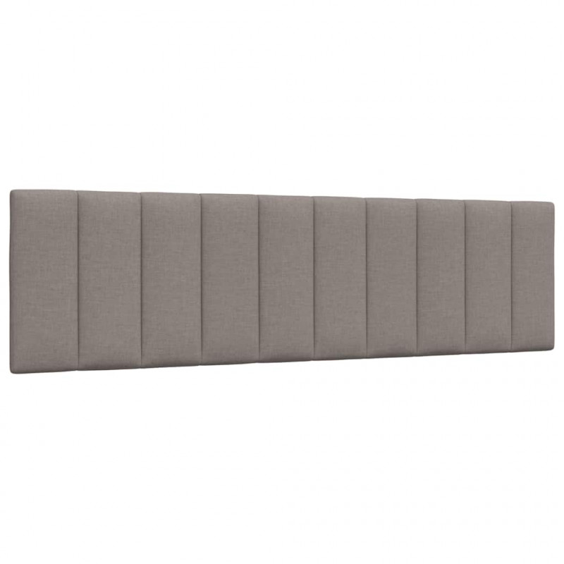 Rama łóżka bez materaca, Hanko, taupe, 180x200 cm, obita tkaniną