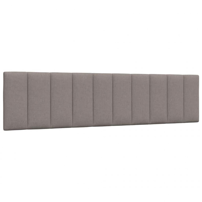 Rama łóżka bez materaca, Hanko, taupe, 200x200 cm, obita tkaniną