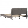 Rama łóżka z LED bez materaca Taupe 140x190 cm Tkanina