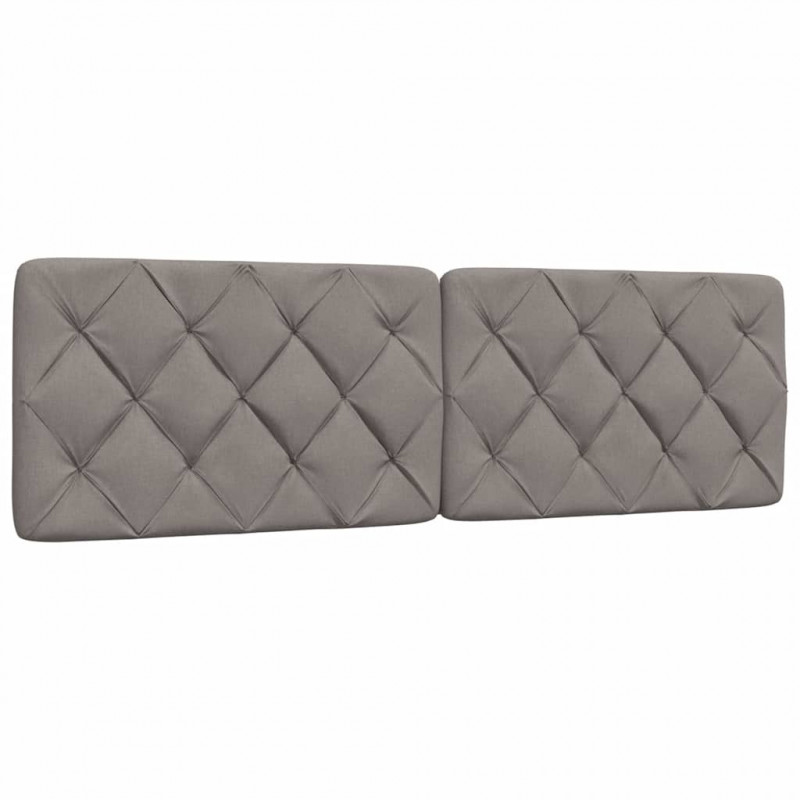 Rama łóżka z LED bez materaca Taupe 160x200 cm Tkanina