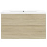 Szafka z wbudowaną umywalką, kolor dąb sonoma