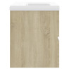 Szafka z wbudowaną umywalką, kolor dąb sonoma