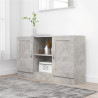 Szafka, szarość betonu, 120x30,5x70 cm, materiał drewnopochodny