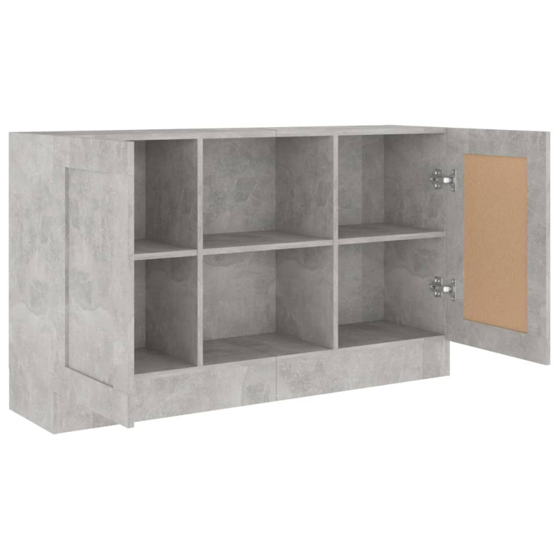 Szafka, szarość betonu, 120x30,5x70 cm, materiał drewnopochodny