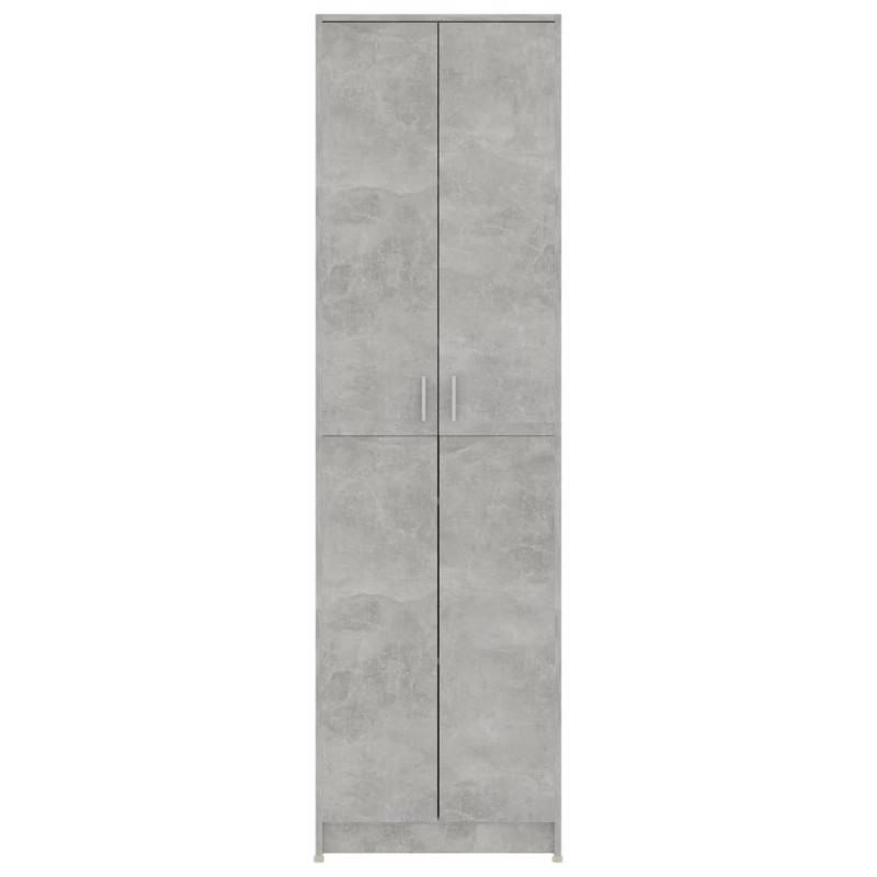 Szafa do przedpokoju, szarość betonu, 55x25x189 cm