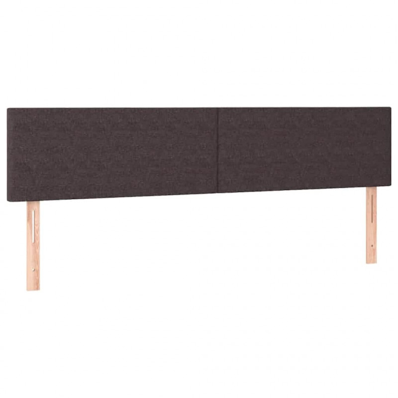 Rama łóżka otomana z materacami, brązowa, 180x200 cm, tkanina